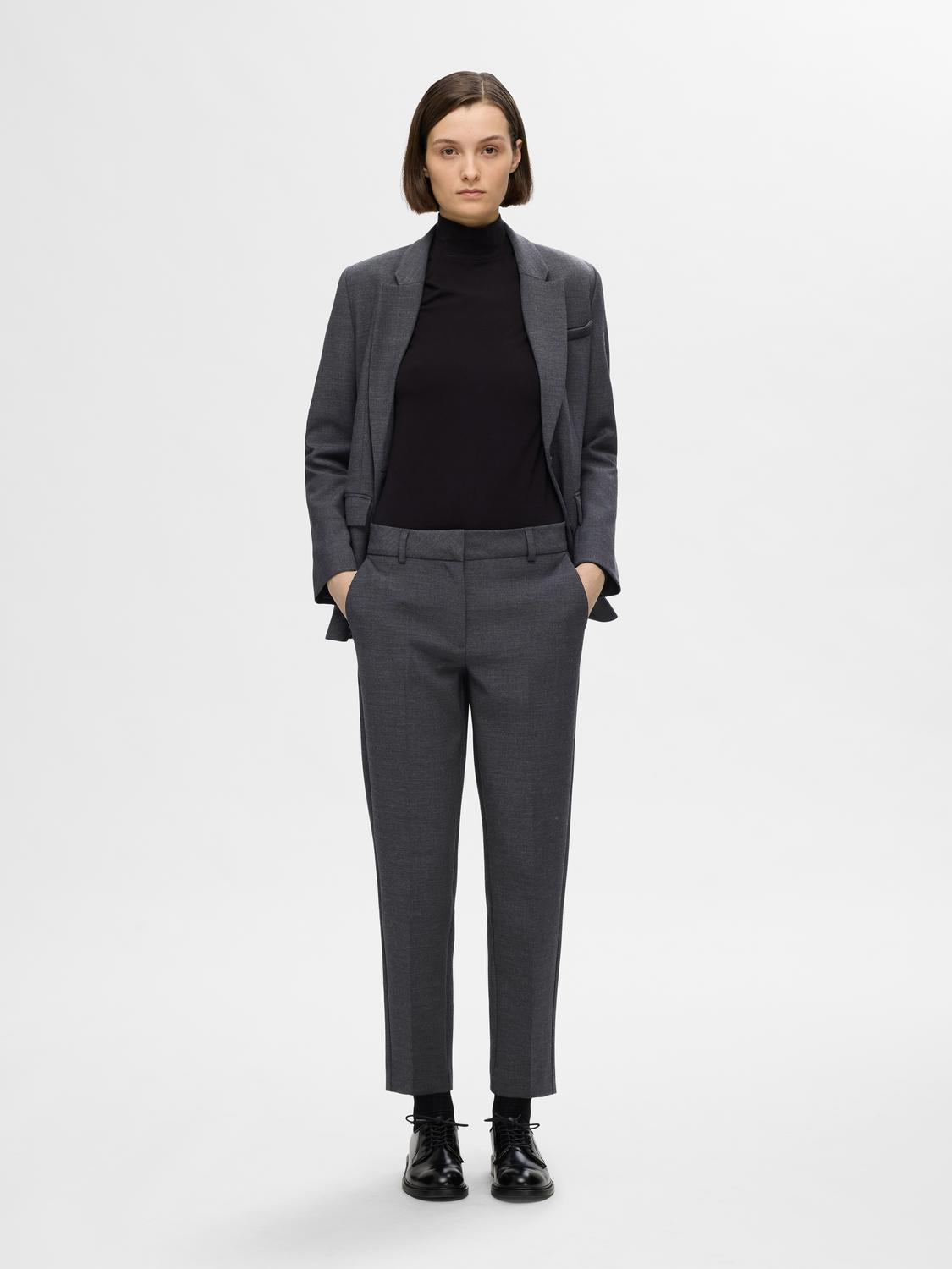 Rita Ria bukser - Grå/ Dark Grey Melange